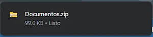 .zip con los documentos descargados